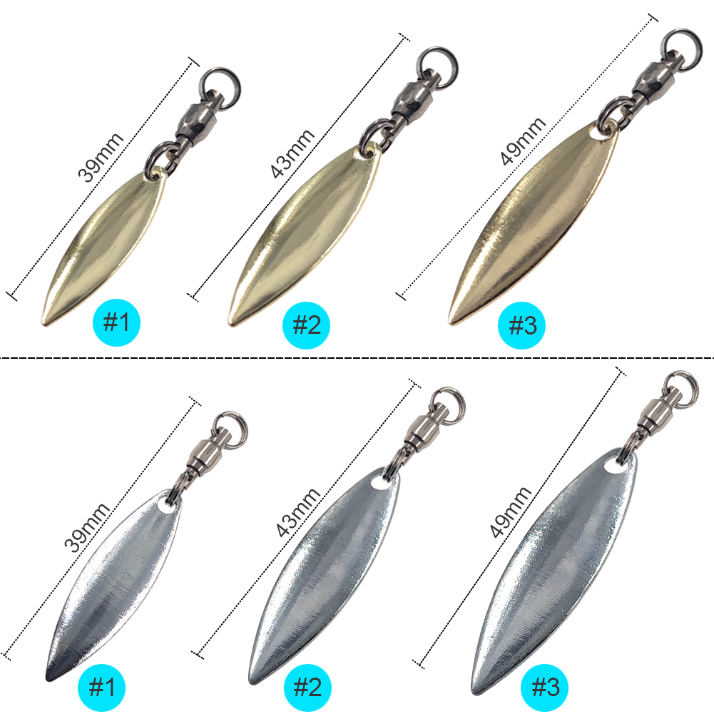 10pcs Willowleaf Blades Spinne - огляд і ціна Fishing Lure Buzzbait
