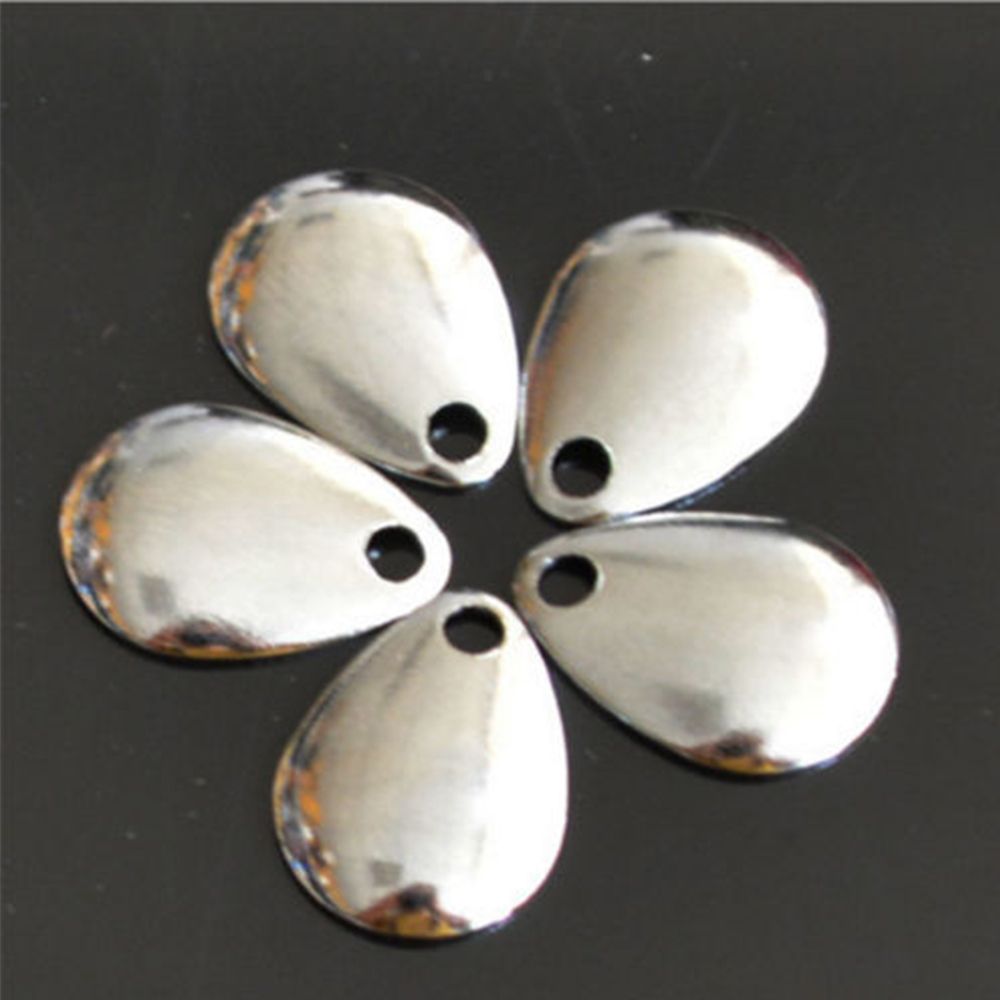 50PCS Silver Smooth Nickel Seq - огляд і ціна Fishing Lure Spoon