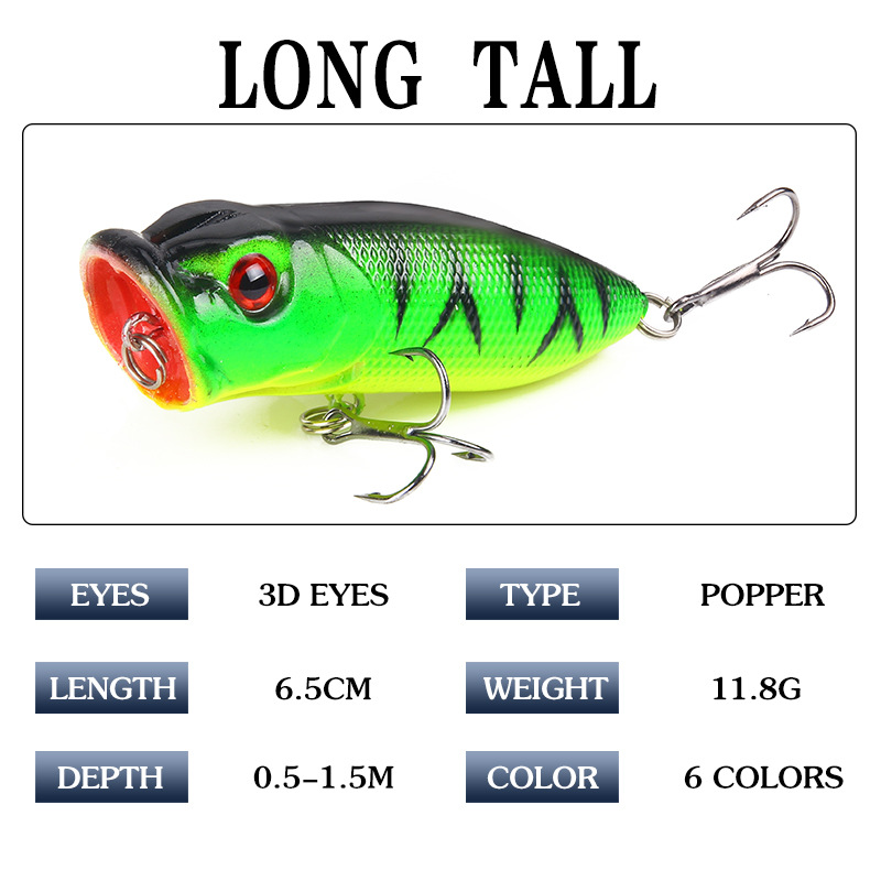 6pcs 6colors（opp bag）/5pcs 5co - огляд і ціна Fishing Lure Topwater