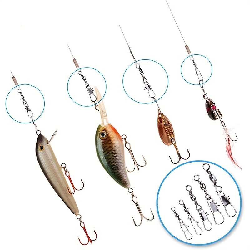 50/200pcs Barrel Snap Swivel F - огляд і ціна Fishing Lure Accessories